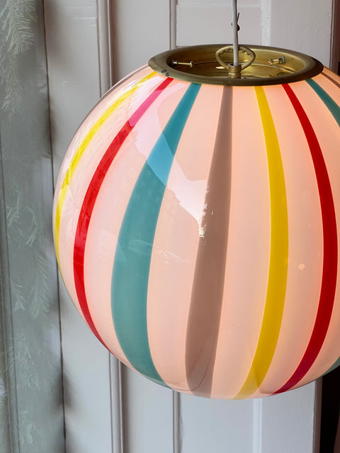 Ceiling lamp - Multi-coloured vertical stripes (D40)