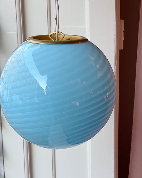 Ceiling lamp - Light blue swirl (D30)